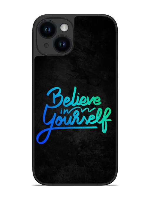 Believe In Yourself Glossy Metal Phone Cover for Apple Iphone 14 Edge Zapvi