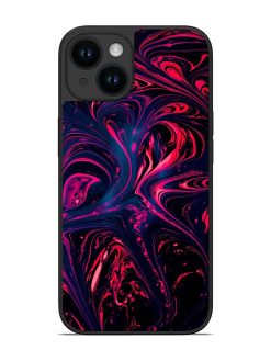 Abstract Background Glossy Metal Phone Cover for Apple Iphone 14