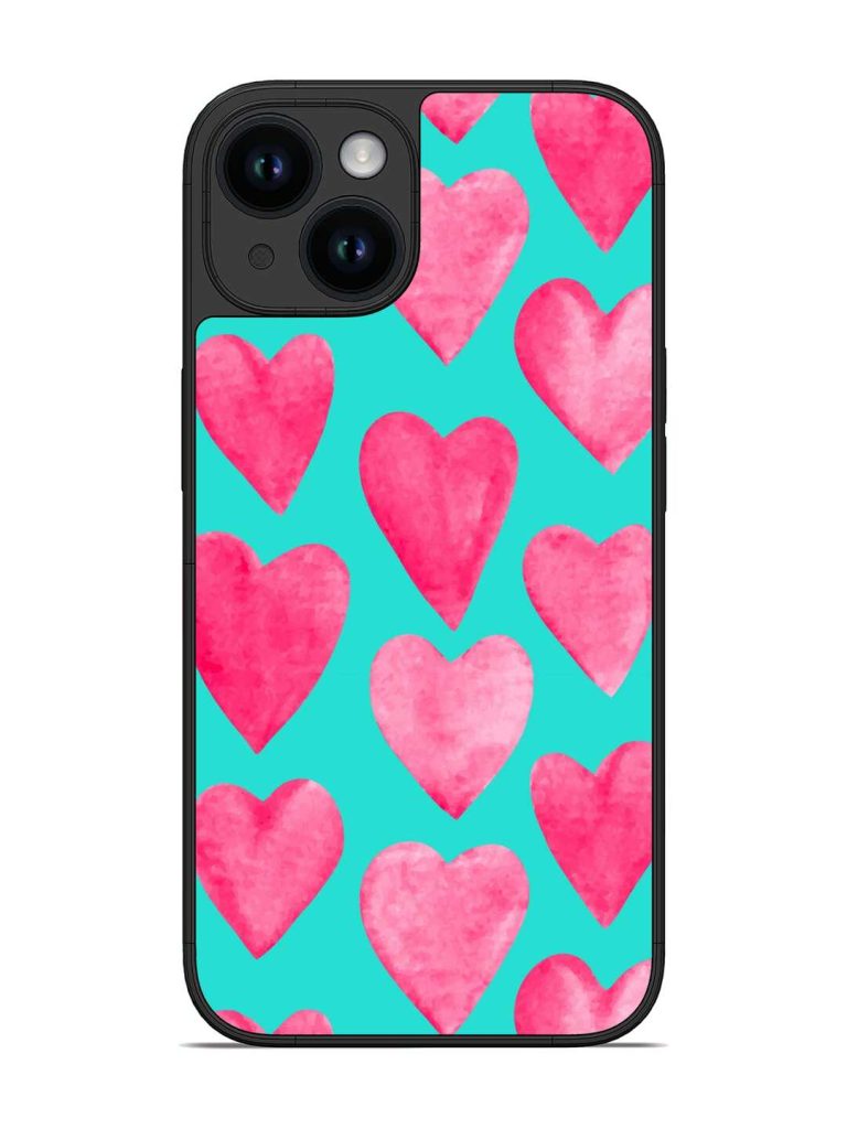Beautiful Vector Illustration Glossy Metal Phone Cover for Apple Iphone 14