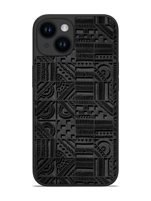 Seamless Pattern Glossy Metal Phone Cover for Apple Iphone 14 Edge Zapvi