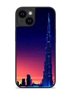 Burj Khalifa Abstract Glossy Metal Phone Cover for Apple Iphone 14
