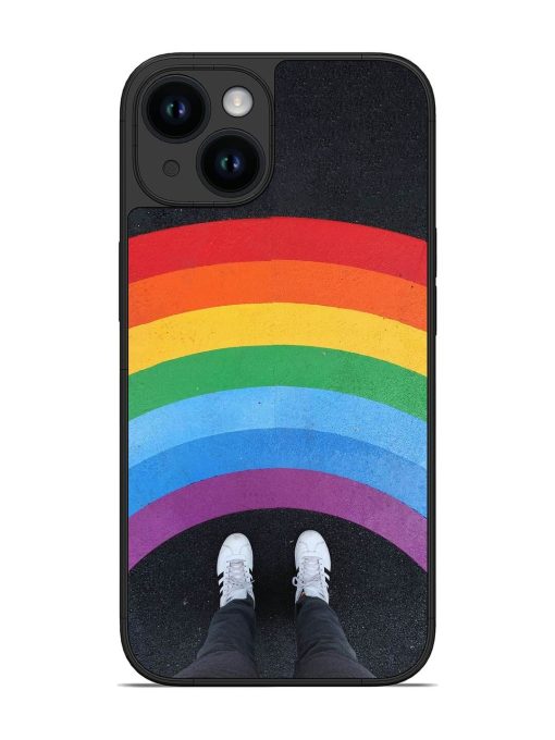 Legs Rainbow Glossy Metal TPU Phone Cover for Apple Iphone 14 Edge Zapvi