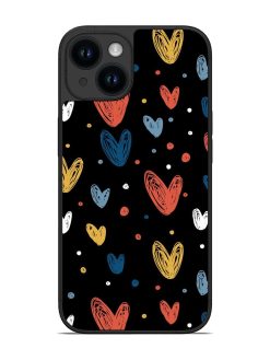 Happy Valentines Day Glossy Metal TPU Phone Cover for Apple Iphone 14