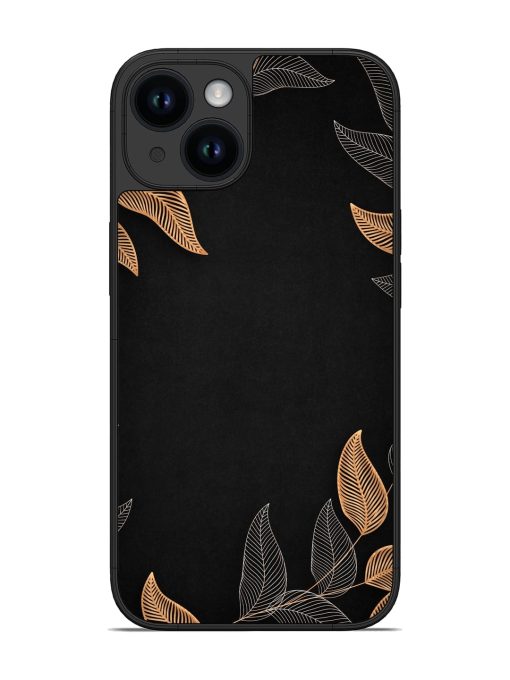 Foliage Art Glossy Metal Phone Cover for Apple Iphone 14 Edge Zapvi