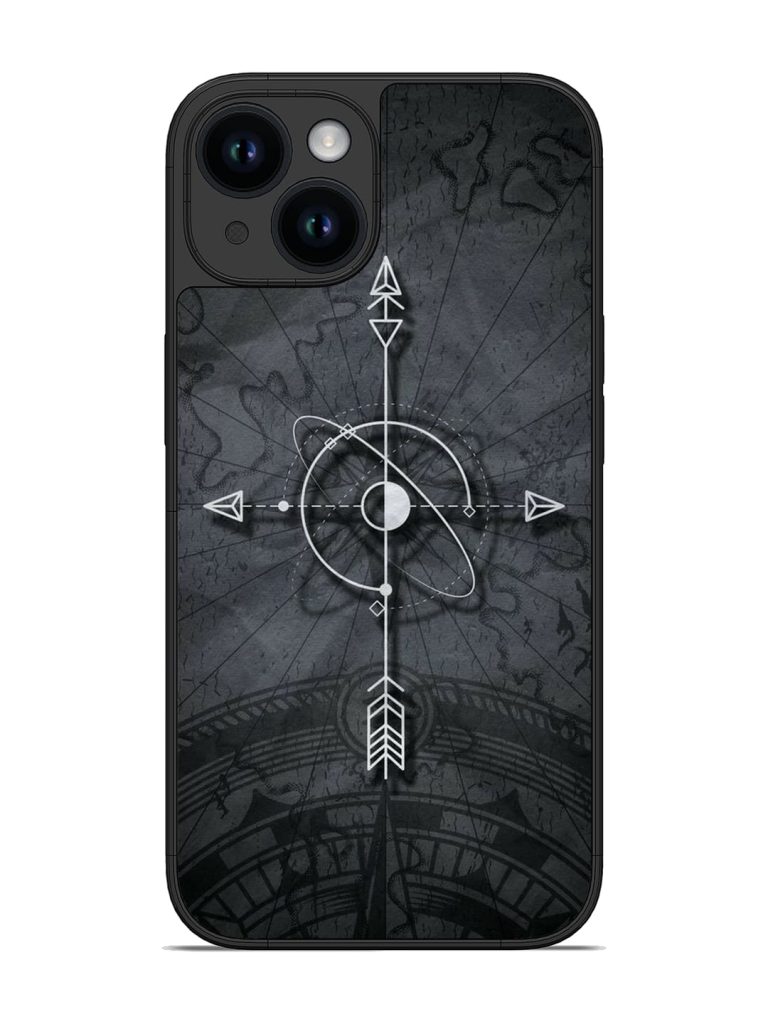 Lighting Cross Glossy Metal Phone Cover for Apple Iphone 14
