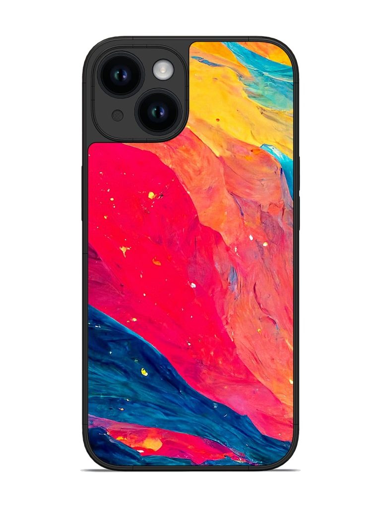 Starry Night Glossy Metal Phone Cover for Apple Iphone 14