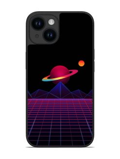 Wave Aesthetic Glossy Metal Phone Cover for Apple Iphone 14