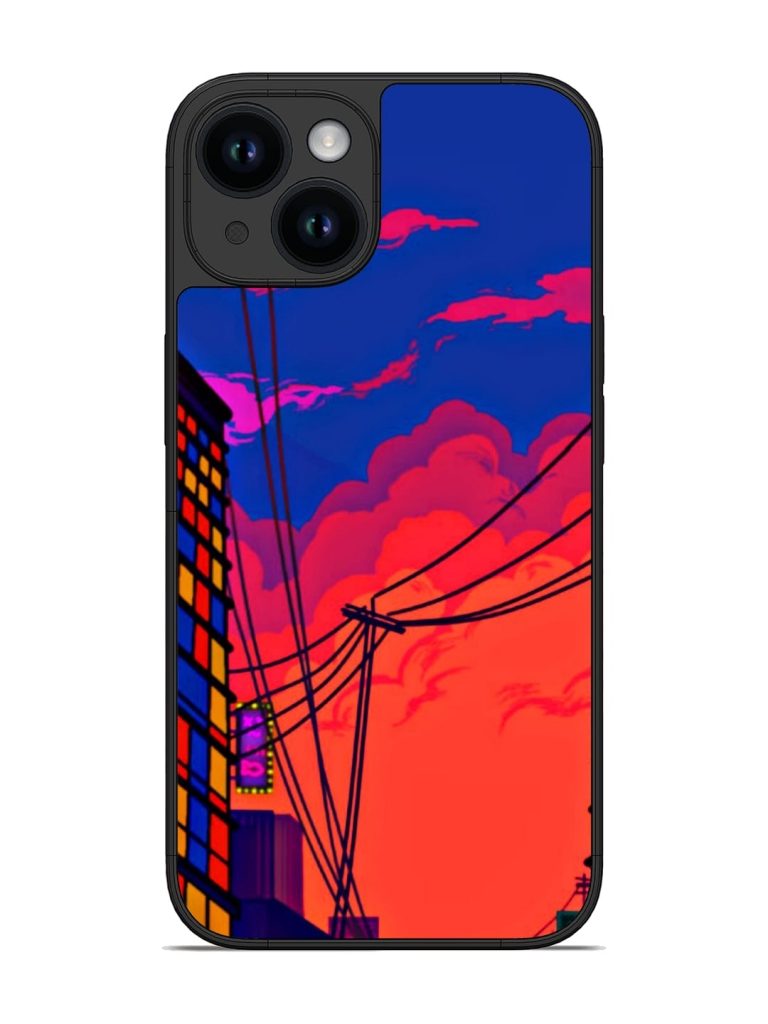 Sky At Morning Glossy Metal Phone Cover for Apple Iphone 14