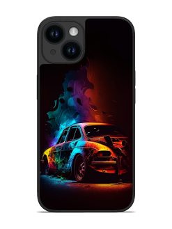 High Classic Car Art Glossy Metal Phone Cover for Apple Iphone 14