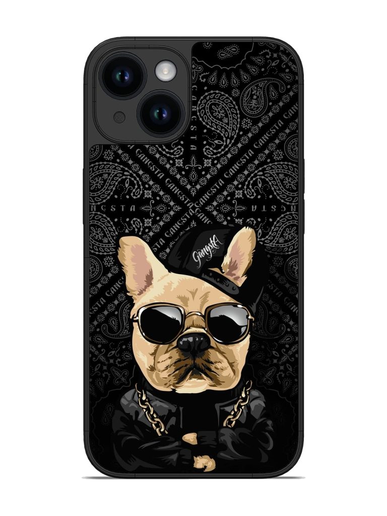 Gangsta Cool Sunmetales Dog Glossy Metal Phone Cover for Apple Iphone 14