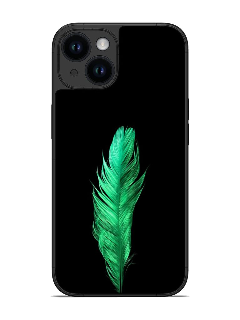Feather Texture Glossy Metal Phone Cover for Apple Iphone 14