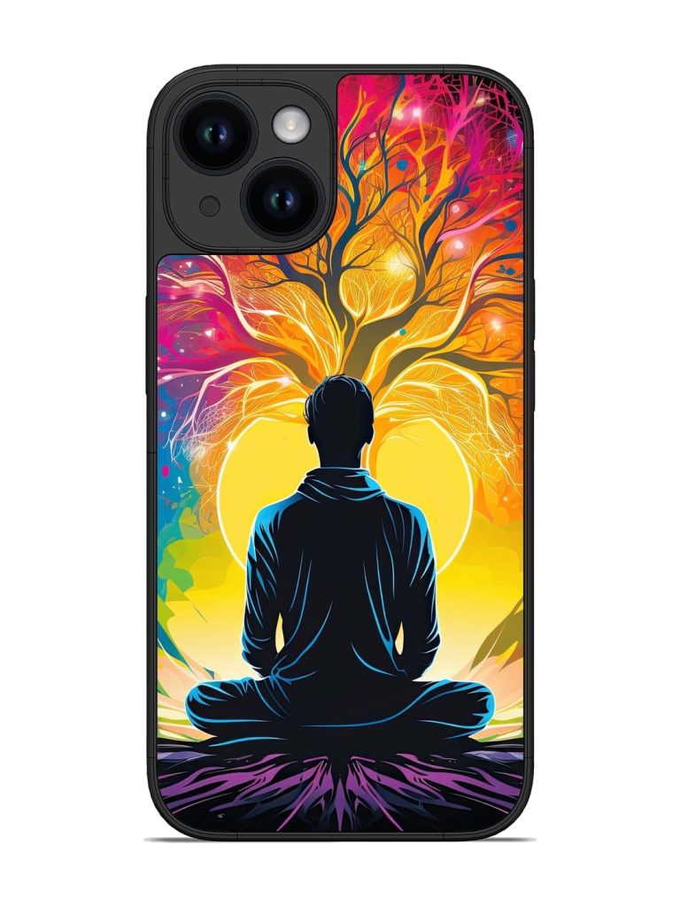 Mind Colourful Glossy Metal Phone Cover for Apple Iphone 14