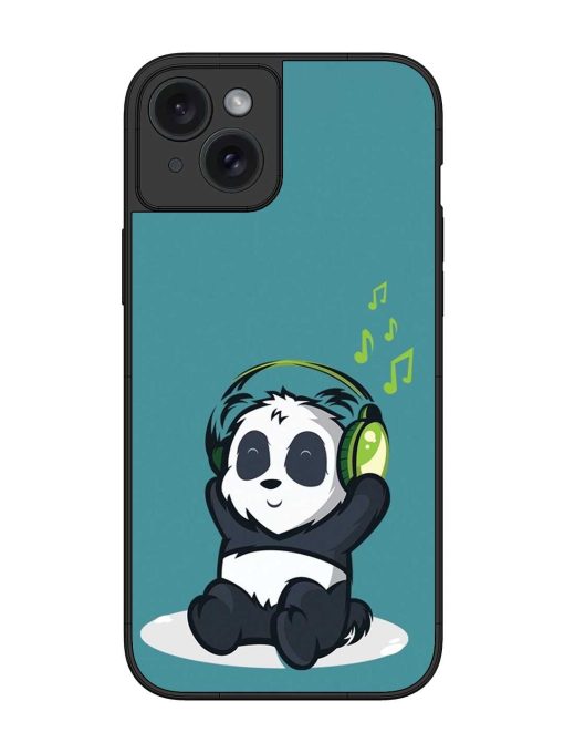 Music Panda Glossy Metal Phone Cover for Apple Iphone 15 Plus Edge Zapvi