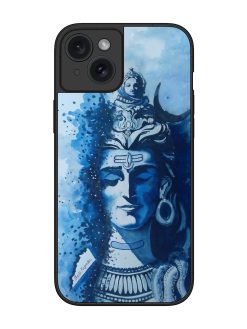 Shiv Art Glossy Metal Phone Cover for Apple Iphone 15 Plus
