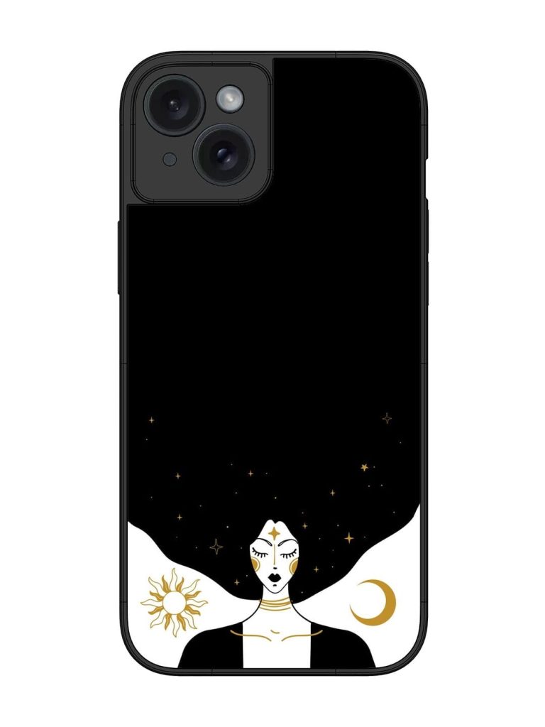 Mystical Vector Vintage Glossy Metal TPU Phone Cover for Apple Iphone 15 Plus