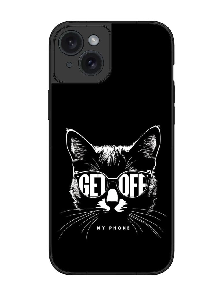 Get Off Glossy Metal TPU Phone Cover for Apple Iphone 15 Plus