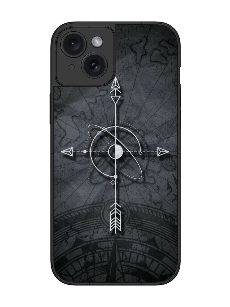Lighting Cross Glossy Metal Phone Cover for Apple Iphone 15 Plus