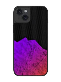 Minimalist Gradient Glossy Metal Phone Cover for Apple Iphone 15 Plus