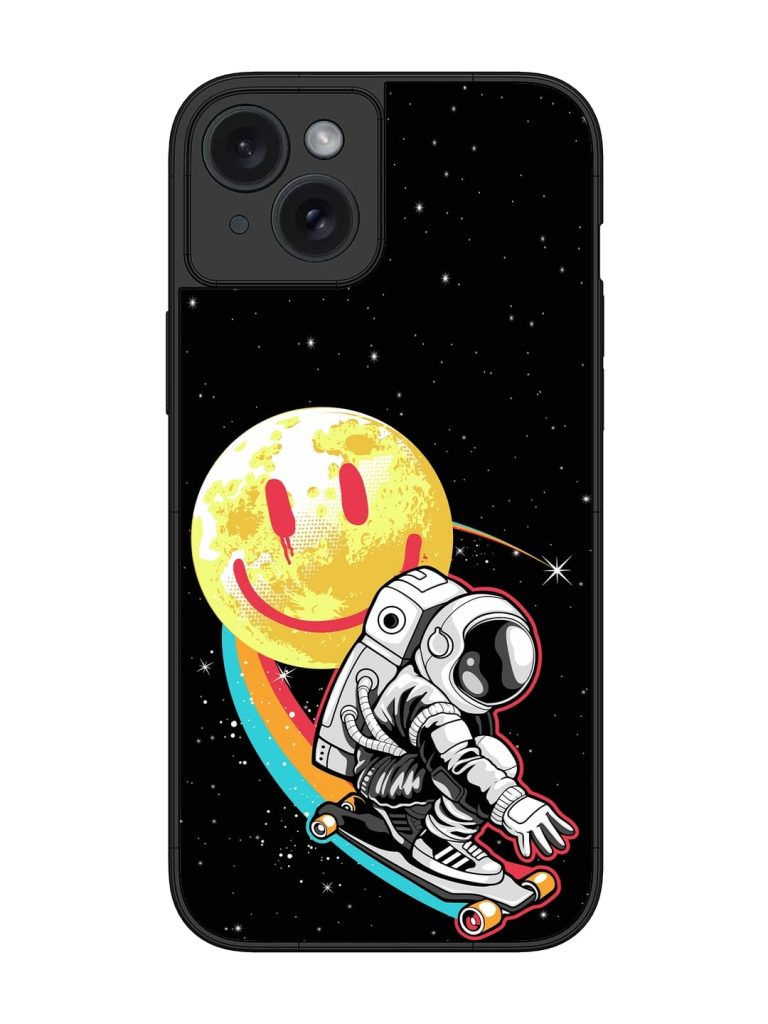 Astronaut Art Glossy Metal Phone Cover for Apple Iphone 15 Plus