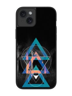 Indie Cross Glossy Metal Phone Cover for Apple Iphone 15 Plus