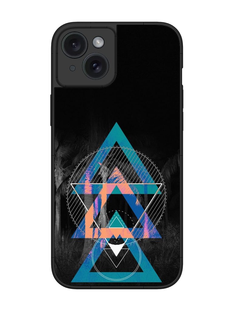 Indie Cross Glossy Metal Phone Cover for Apple Iphone 15 Plus