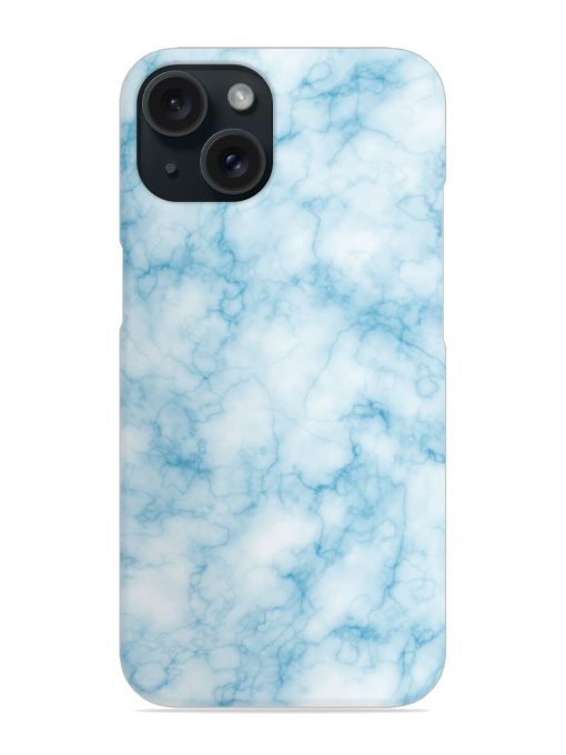 Blue White Natural Marble Snap Case Edge Zapvi