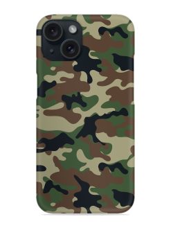 Army Military Camouflage Dark Green Snap Case