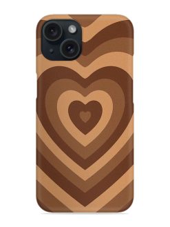 Brown Heart Snap Case