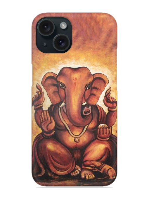 Brown Ganpati Art Snap Case Edge Zapvi