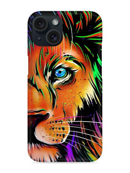 Colorful Lion Design Snap Case Edge Zapvi