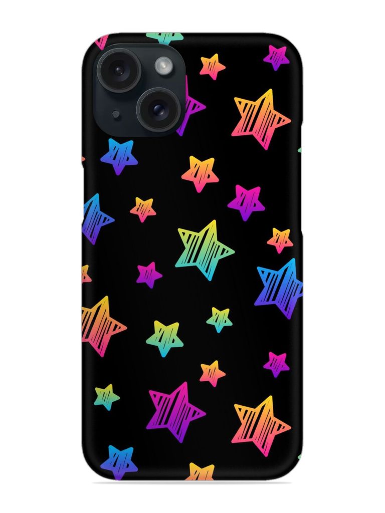 Abstract Black Rainbow Snap Case