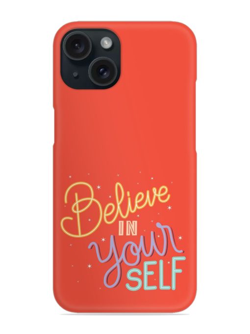 Believe Yourself Lettering Snap Case Edge Zapvi