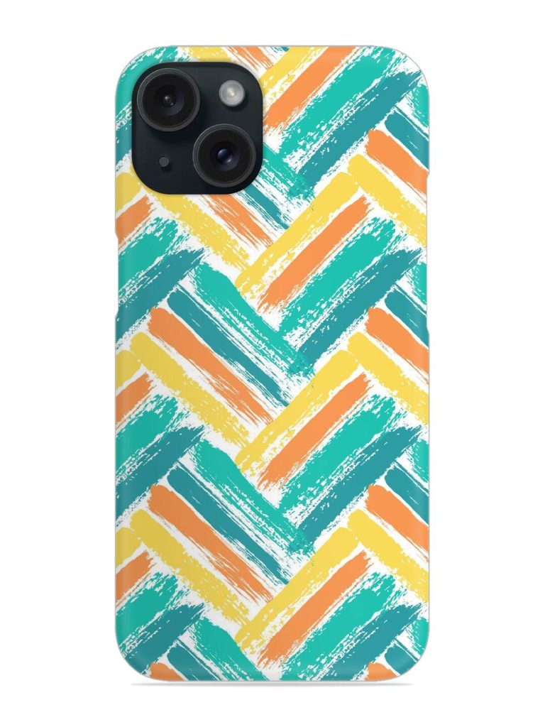 Painted Chevron Pattern Snap Case