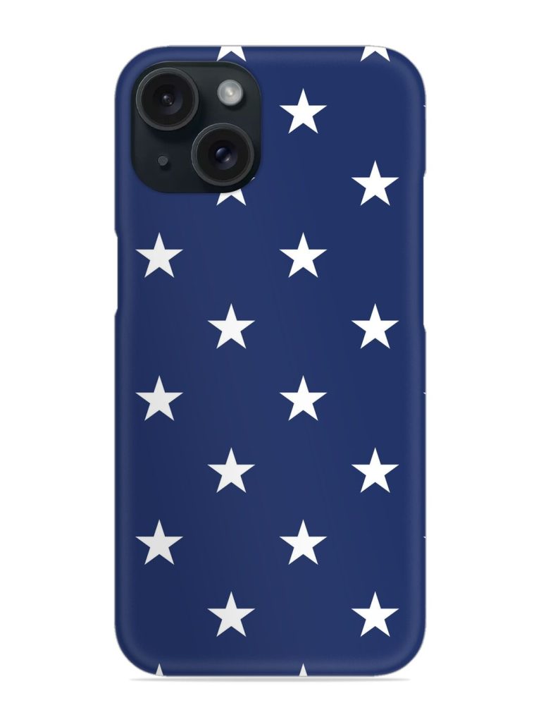 White Star Pattern Snap Case