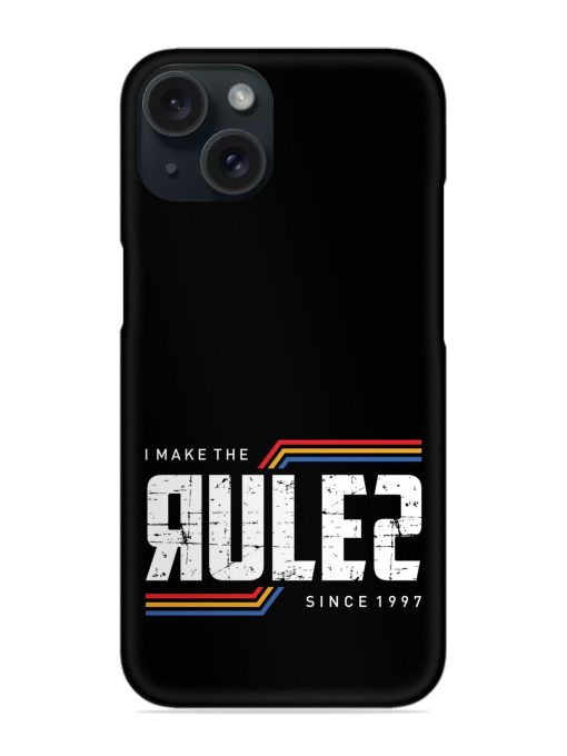 Make Rules Slogan Snap Case Edge Zapvi