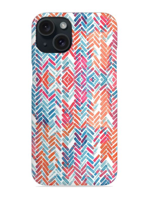 Zigzag Lines Watercolor Snap Case Edge Zapvi