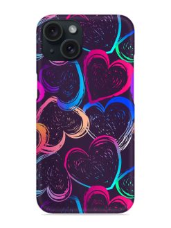 Abstract Seamless Hearts Snap Case
