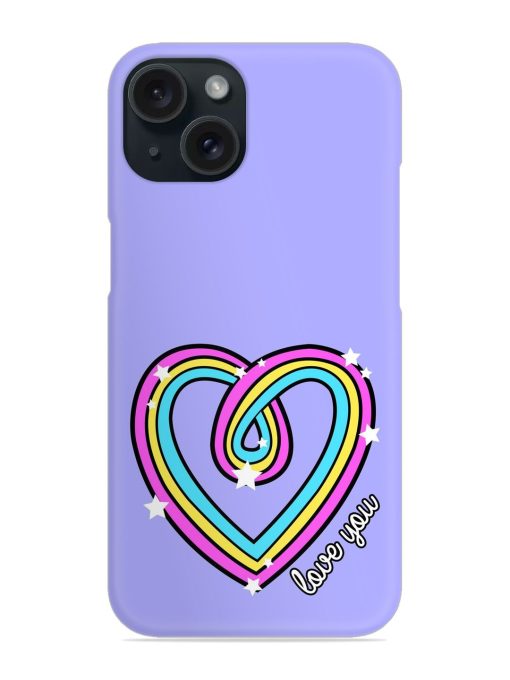 Colorful Rainbow Heart Snap Case Edge Zapvi