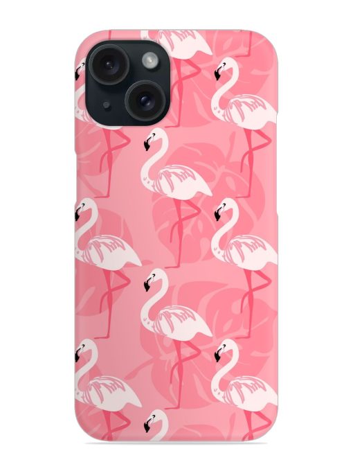 Seamless Pink Flamingo Snap Case Edge Zapvi