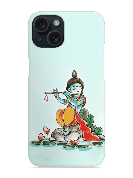 Lord Krishna Playing Snap Case Edge Zapvi