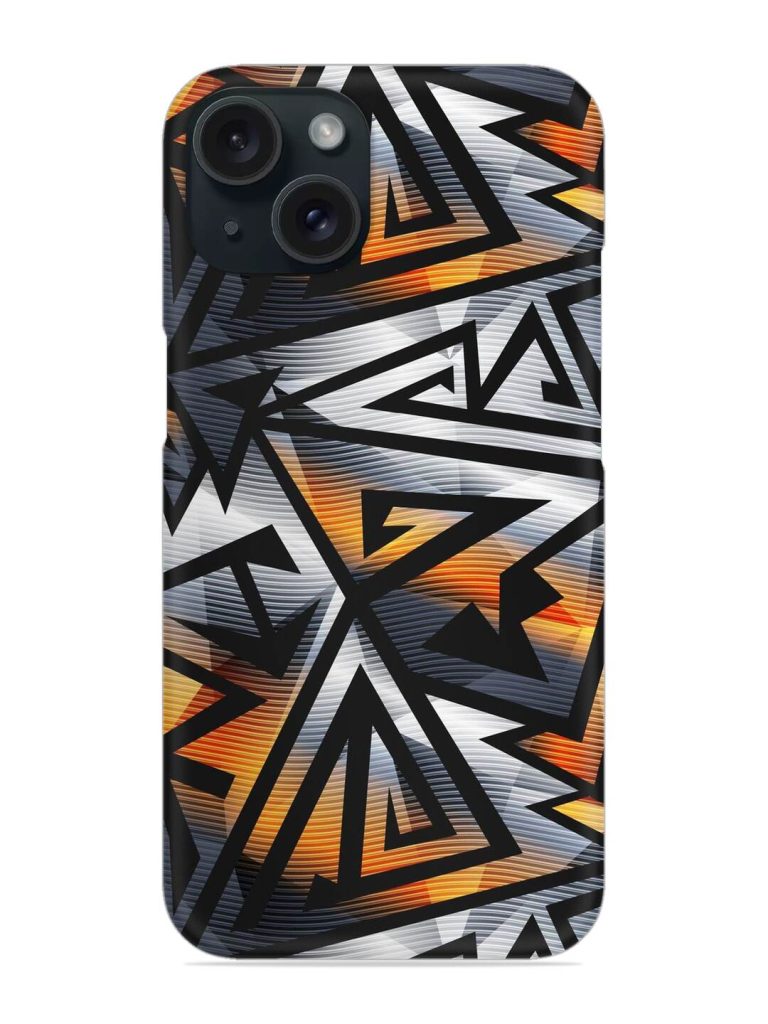 Abstract Metal Effect Snap Case