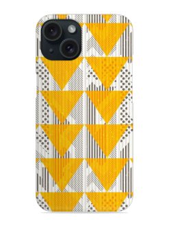Vintage Yellow Triangles Snap Case