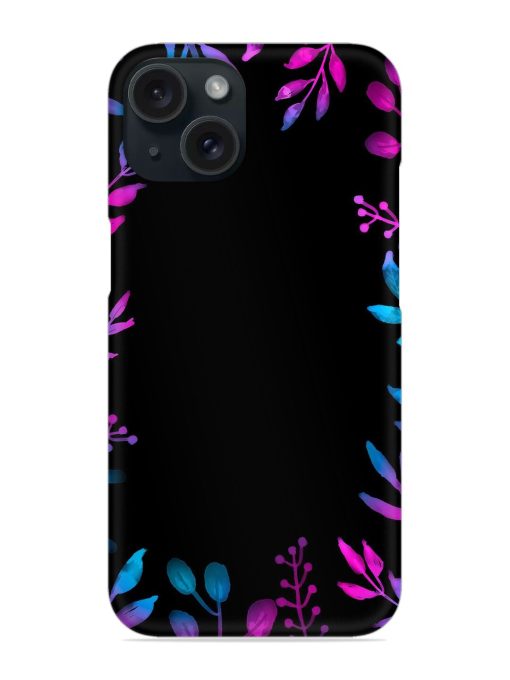 Flower Pattern Watercolor Snap Case Edge Zapvi