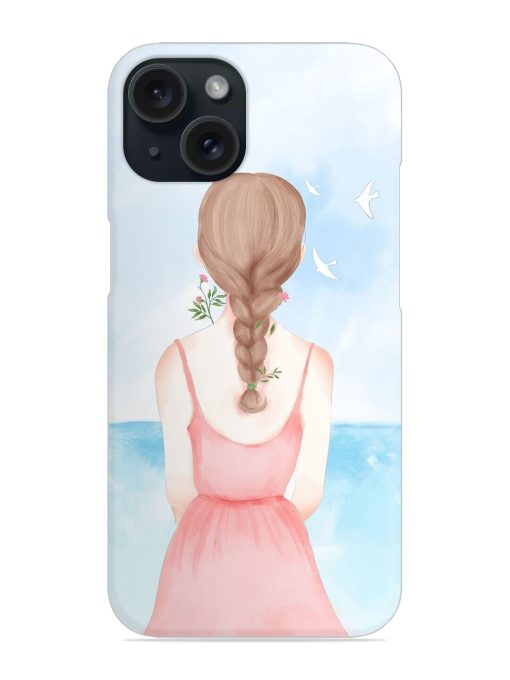 Watercolor Girl Vector Snap Case Edge Zapvi